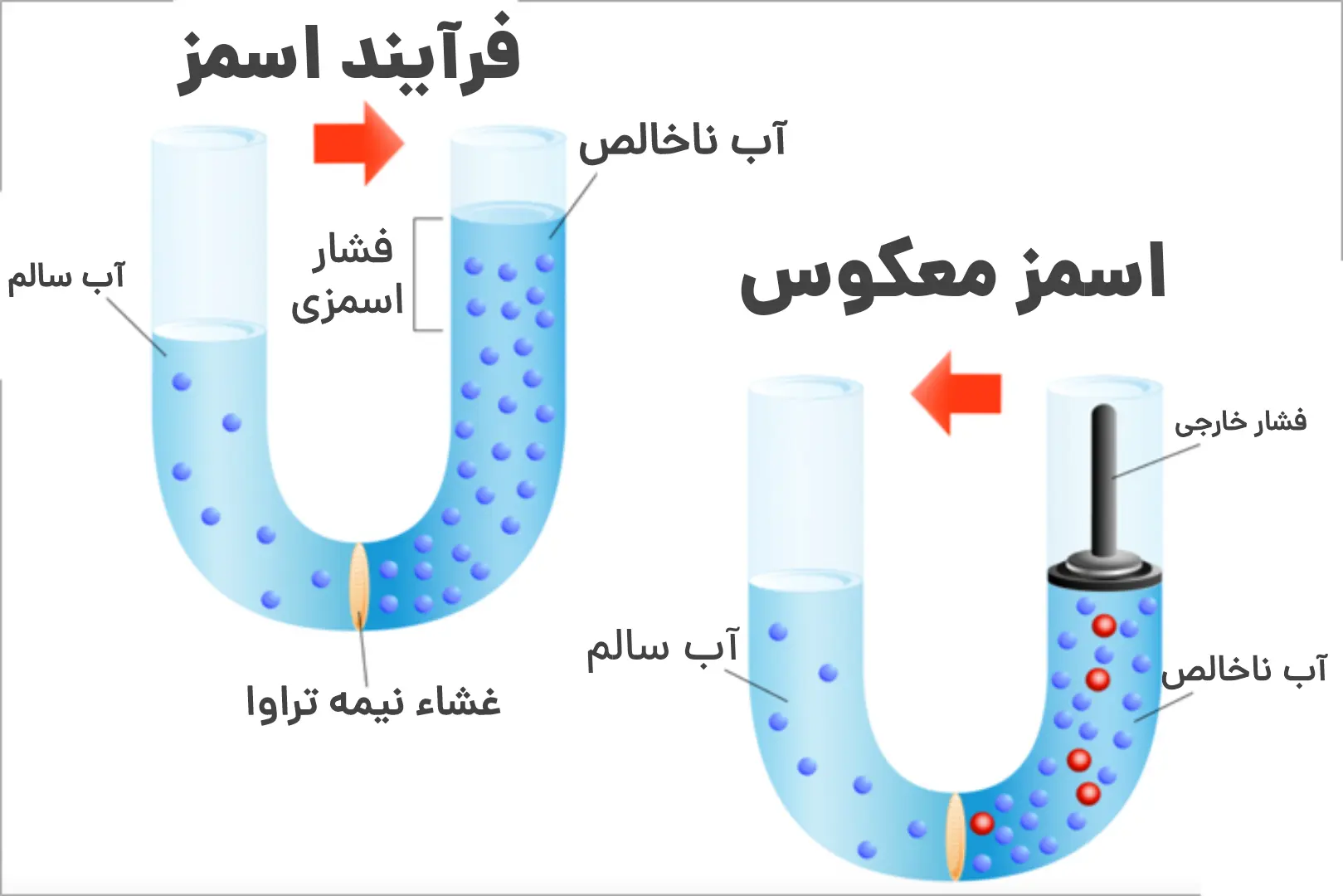 فرایند اسمز معکوس جهت تصفیه آب